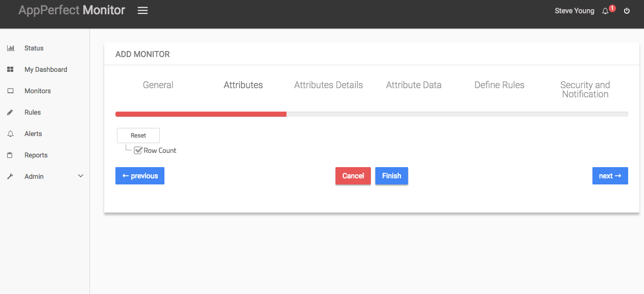 Database Query Monitoring : Select Attributes