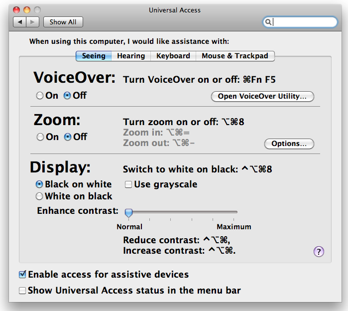Mac Os Enable Access For Assistive Devices